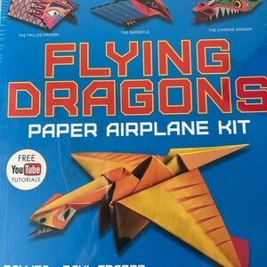 Flying Dragons Paper Airplane Kit . Makes 48 Exciting Flying Dragons.